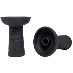 Clay Hookah Bowl Gusto - Classic Phunnel (Black)
