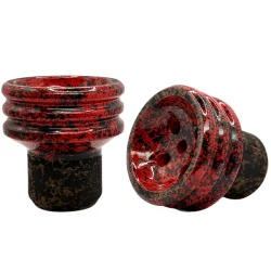Clay Hookah Bowl Telamon - Turkish Glaze (Red)