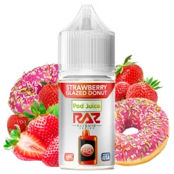 E-Liquid RAZ Pod Juice Salt Nic 5.5% - Strawberry Glazed Donut 30 ml